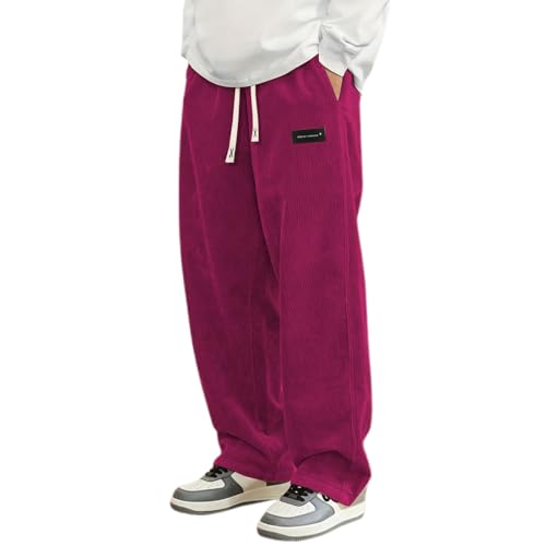 Celanisai Pantalones de pana para hombre Baggy Pantalones japoneses Otoño Invierno Harem Pantalones casuales Hombres Pantalones de pana sueltos con cordón Otoño Invierno Cintura elástica Pantalones de