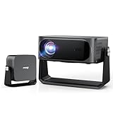 [1500 ANSI/Auto Focus & Keystone/Built-in APPs] 4K Outdoor Projector with Wifi and Bluetooth, Smart Portable Proyector with Built in Apps YouTube/PrimeVideo & Dolby, Home Theater with HDR10+