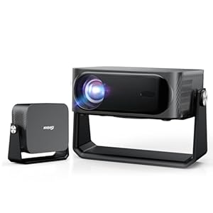 4K Smart Beamer mit Netflix-App & Kinoähnlichem Sound, iSinbox Autofokus & Trapezkorrektur, WiFi 6＆ Bluetooth 5.3, HDR10+, intelligenter tragbarer Projektor mit schwenkbarer Heimkino Beamer