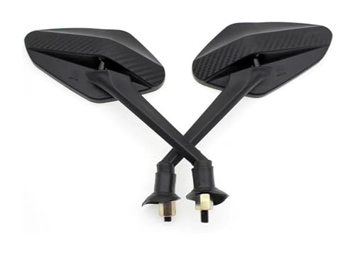 Set Specchietti Retrovisori Moto Per GILERA Per FUOCO 500 Specchietto Retrovisore Regolabile Fibra Carbonio Moto Convesso 8mm