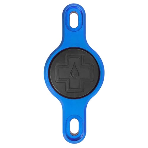 Support de traceur Muc-Off antivol bleu v2 ultra résistant