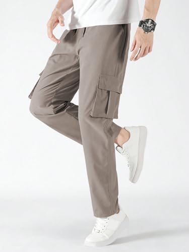 Image of TAGDO Men Flap Pocket Drawstring Waist Trousers (2030)