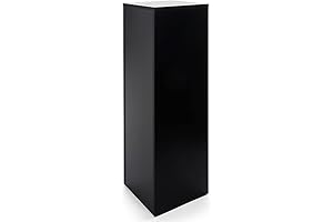 Displays2go Black Pedestal Stand