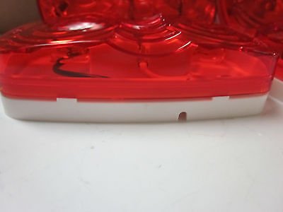 Prosperity Tool ~ 4 ~ Double Bulls Eye ~ RED ~ Side Marker Turn Signal RV Trailer Lights 12V