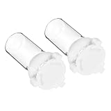 BCOATH 2個透明 アリ用給水器 餌やり容器 耐衝撃性設計 安定した構造 飼育ケージ対応 水やり補給に適した小型カップ