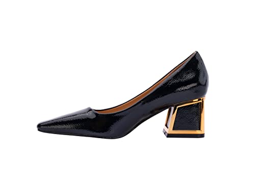 Ninety Union Blink Square Toe Pump On A Architectural 2.5 Inch Heel3