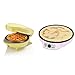 Bestron Mini-Waffeleisen & Crepe-Maker im Retro Design, ideal für Kindergeburtstage, Ostern, Weihnachten, 550-1000 Watt, Farbe: Gelb & Rosa