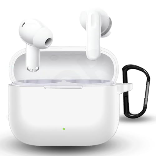 Image of ELOR Silicone Case Cover Compatible with Oppo Enco Buds 3 Pro (2025) (Earbuds Not Included) (Frost White)