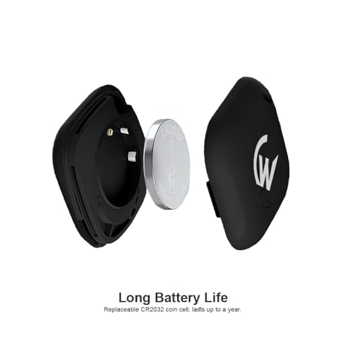 Image of Air Tag for Apple with Loud Buzzer, Works with Apple Find My(No App Required), Worldwide Tracking for Keys, Wallets, Luggage, Pets and More, No Sim Needed, Replaceable Battery(Black)