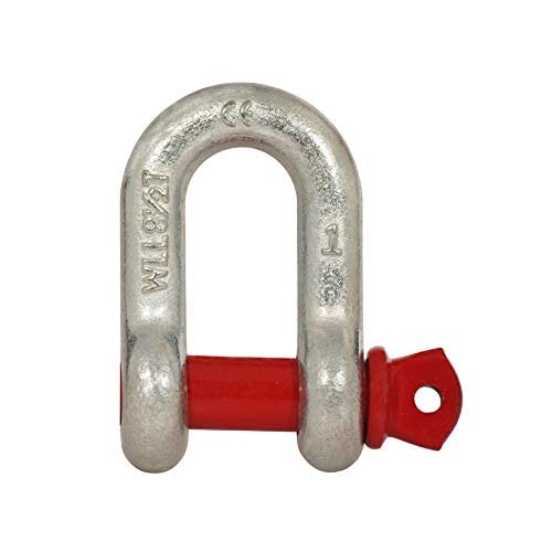 D Shackle/Dee Shackle Alloy Steel GR80 Screw Pin Type G210 Chain Shackle- L-5.33inch W-3.2inch Thickness-0.88inch Rated Lifting Load CE certified (pack of-1-silver, 6.5ton)-image-47
