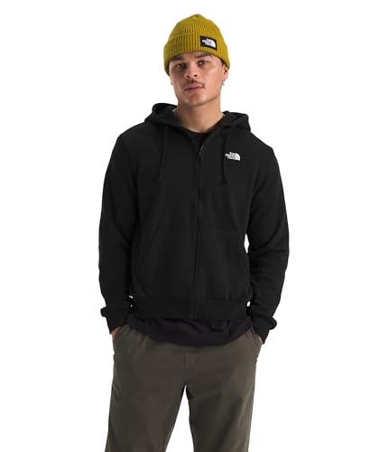THE NORTH FACE Men's Evolution Simple Dome Full Zip Hoodie | 2 Piece Hood With Adjustable Drawcord, Classic Logo