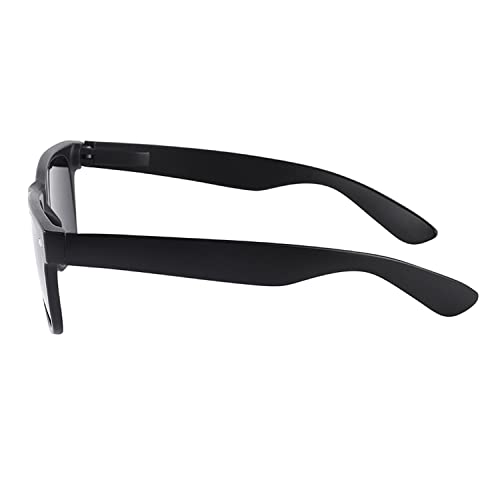 Super Dark Black Lens Sunglasses UV Protection Spring Hinge Classic 80's Shades Migraine Sensitive Eyes Sunglass3