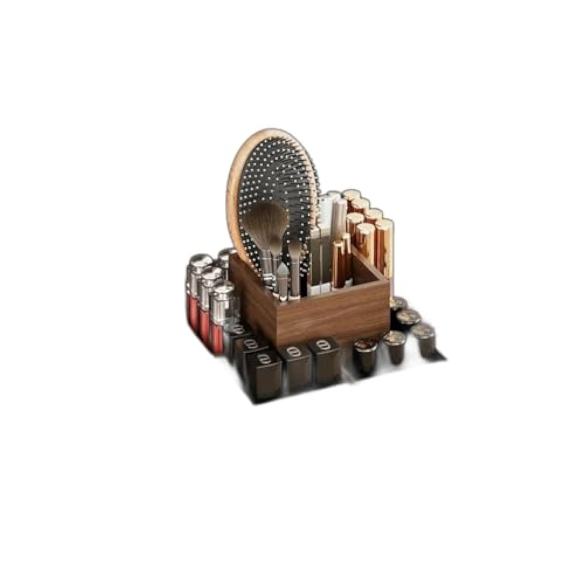 Rotating Makeup Brush Organizer Storage Box