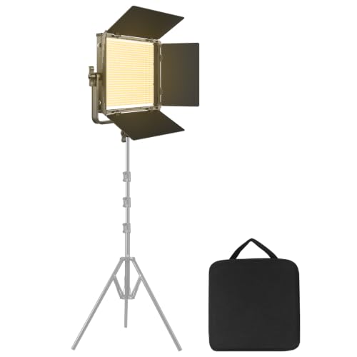 Panel de luz LED GVM de 40W e iluminación continua bicolor 3200K-5600K para estudio