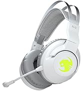 ROCCAT ゲーミングヘッドセット Elo 7.1 Air ワイヤレス 2.4GHz ホワイト/白 PC/PS5/PS4/Switch(TVモード) サラウンド 24 時間持続 ドイツデザイン...