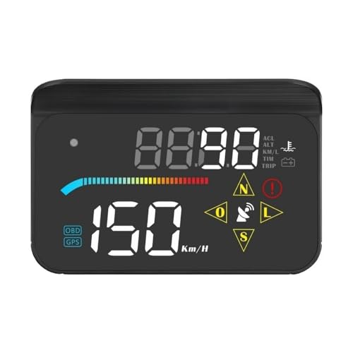 HUD Head Up Display Velocímetro Digital Computador de Bordo OBD2 ...