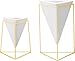 Nellam Modern Geometric Table Vases - Set of 2, 1 x Large,...