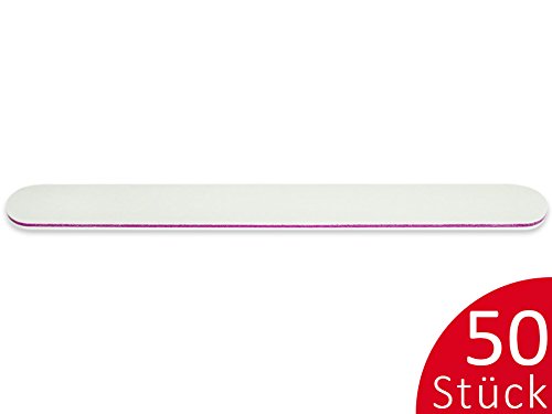 Profi Feilen 240/240 Weiß Gerade Set - Nageldesign Nagelfeile für Nagel Modellage - 50er Pack – Bild 3