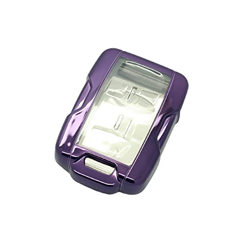 BROVACS Soft TPU Case Shell Cover Protector Holder Compatible with CHEVROLET Colorado Silverado GMC Sierra Yukon CADILLAC Remote Key Fob 3 4 5 6 Button SV9600 Dark Purple - Image 2