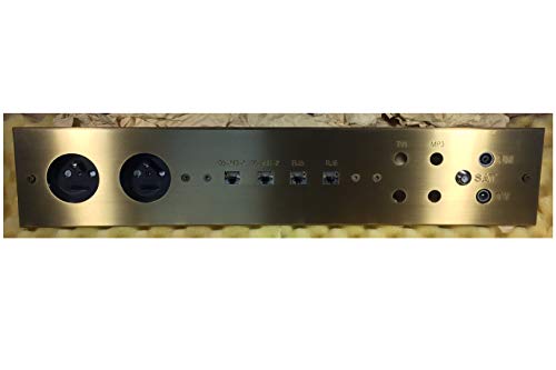 Multiprise complète en finition bronze pour une intégration murale haut de gamme