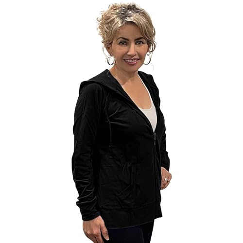 Women's Active Casual Thin Cotton Zip Up Hoodie Jacket2