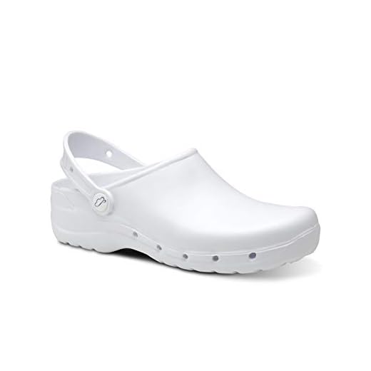 Feliz Caminar - Zuecos Sanitarios Flotantes, Blanco, 41 EU