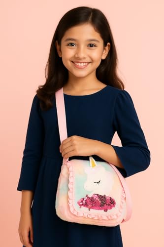 Image of Beautiful Sling Bag for Girls Kids Unicorn Bag for Girls Crossbody Bag Bags for Kids Girl