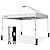 CROWN SHADES 10x10 Pop Up Canopy - Beach Tent with One Push Setup - Easy Outdoor Sun Shade for Events, Parties, Camping - Gazebo with STO-N-Go Cover Bag, Silver Coated Top, White