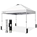 CROWN SHADES Patented 10ft x 10ft Outdoor Pop up Portable Shade Instant Folding Canopy with Carry Bag, White