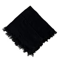 XAGMODSHN Semplice sciarpa testa rurale per adulti adulti unisex attività all'aperto tinta unita sottile copricapo alla moda accessori per la testa in cotone bandane, Nero , Taglia unica