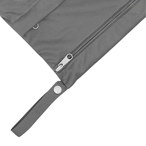 Image of Babygoal Wet Dry Bags for Baby Cloth Diapers, Washable Travel Bags, Beach, Pool, Gym Bag for Swimsuits & Wet Clothes with Two Zippered Pockets 3 Pack(S,M,L), 3SML01