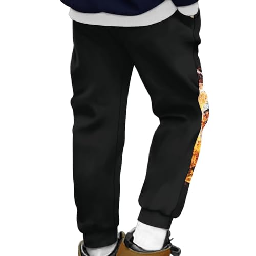 Boys Pants with Pockets Kids Ball Pattern Breathable Joggers Sports Sweatpants 4-15 Teen Boys Trendy Clothes