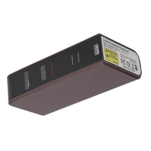 Mavis Laven Tastiera Tonda Vintage Riconoscimento multipunto Portatile Circolare Retro Tipo UK Tastiera di proiezione Tastiera virtuale Bluetooth per telefoni, Tablet, Notebook, ECC