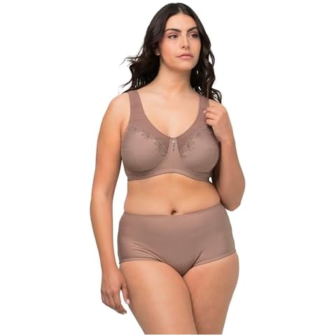 Ulla Popken Women's Relief Bra, Taupe, C-g Cover