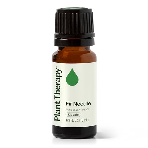Plant Therapy Fir Needle Essential Oil 10 mL (1/3 oz) 100% Pure Undiluted Fresh Scent Respiratory Support DIY Cleaners