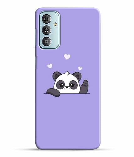 Image of Printed Hard Back Case Cover & Compatible for Samsung Galaxy F23 5G | Samsung M23 5G | Cute Panda Art (Multicolor) - D1182