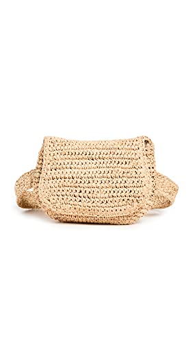 Hat Attack Women's Straw Belt Bag, Natural, One Size