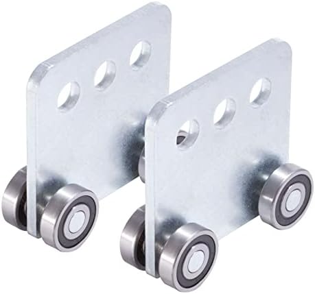 2Pcs 4 Wheel Trolley Assembly Rollers Four Bearing Trolley Assembly for 1-5/8" Wide and All 1-5/8" or Taller Strut Channel