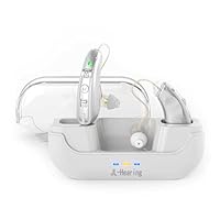 JL-Hearing Tonverstärker mit LED-Leistungsanzeige, wiederaufladbar oder für Senioren im Ohr, Tonverstärker mit Geräuschunterdrückung