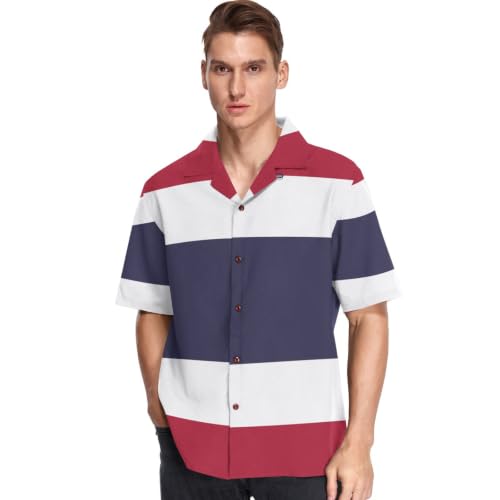 Chemise hawaïenne homme drapeau Thaïlande idéale pour vos vacances