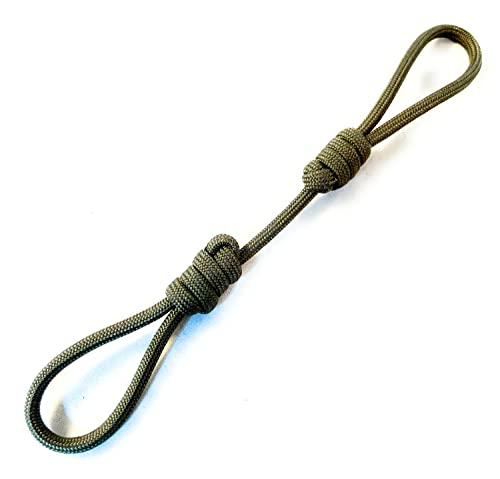 Archery Finger Sling Adjustable for Barebow Recurve Longbow Traditional Archery Finger Sling (OD Green)