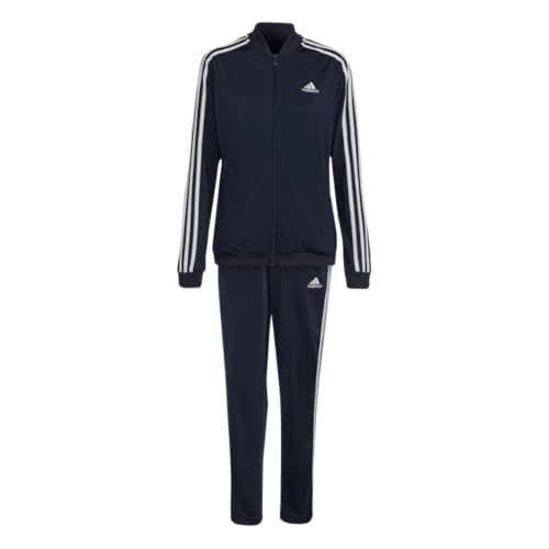 adidas Womens Essentials 3-Stripes Track Suit Ink/White Medium