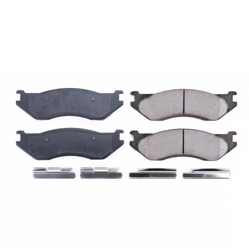 Image of PowerStop Front Brake Pads for Dodge B1500 1998 |Durango 2003 |Ram 1500 2000-01 |Ram 1500 2003-05 |Ram 1500 Van 1999-03 - Z17 Ceramic Brake Pads with Installation Hardware, 17-966