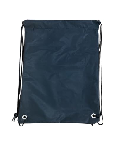 Mochila Saco em Nylon Emborrachado Impermeável, com Bolso Interno (Preto)