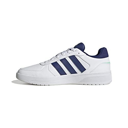 adidas Uomo CourtBeat Court Lifestyle Shoes, Cloud white/victory blue/pulse mint, 43 1/3 EU