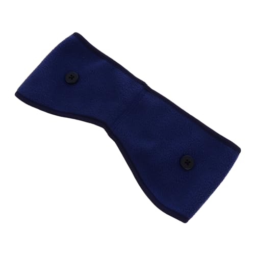 DECOMELODY Unisex Winter Warm Headband Fleece Ear Warmer for Running Yoga Cycling and Winter Sports Elastic Button Design for Secure Mask Attachment