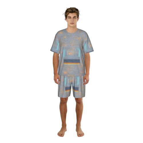 Pyjama homme motif programmation anti-transpiration et doux