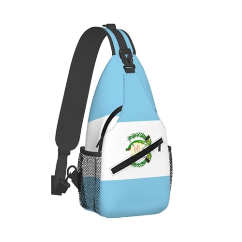 Cute Guatemala Flag Sling Backpack Multipurpose Crossbody Sling Bag Travel Hiking Crossbody Shoulder Bag Backpack2