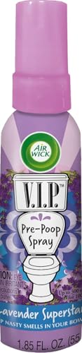 Air Wick V.I.P. Pre-Poop Spray, Toilet Perfume Lavender Superstar, 1.85 Oz