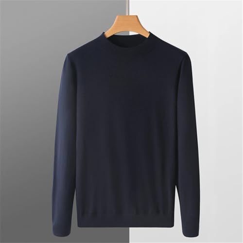 Men Casual Imitation Merino Wool Sweater Men's Spring Autumn Thin Knit Solid Color Pullover Soft Top4